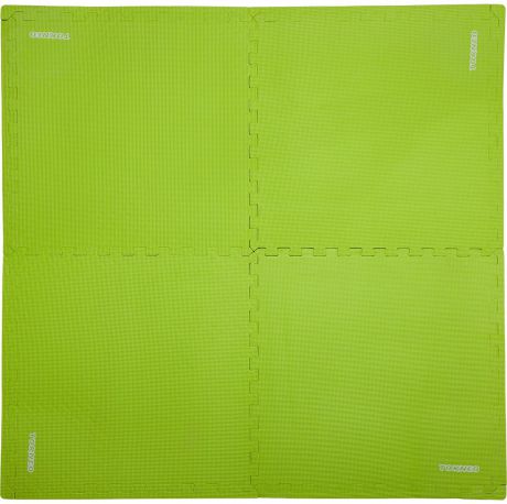 Коврик для йоги и фитнеса "Torneo", цвет: зеленый, 124 х 124 см