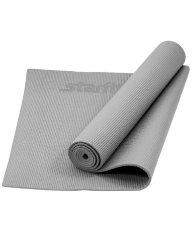 Коврик для йоги Starfit "FM-101", цвет: серый, 173 x 61 x 0,5 см