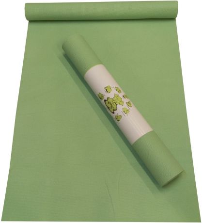 Коврик для йоги RamaYoga Puna, цвет: зеленый, 175 х 60 см