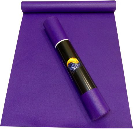 Коврик для йоги Ako-Yoga Yin-Yang Studio, цвет: фиолетовый, 200 х 80 см
