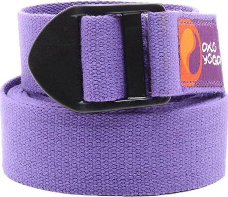Ремень для йоги Ako-Yoga "Бодхи Де-люкс", цвет: фиолетовый, длина 250 см