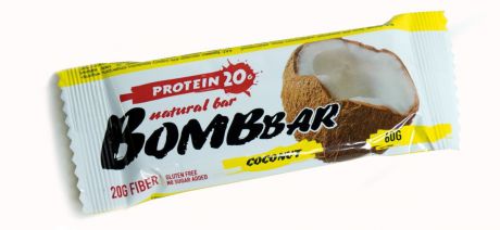Батончик протеиновый "BOMBBAR", кокос, 60 г