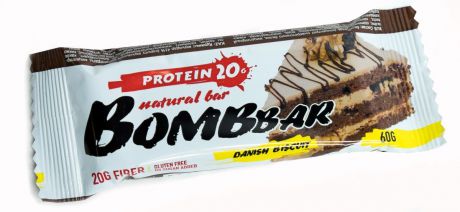 Батончик протеиновый "BOMBBAR", Датский бисквит, 60 г