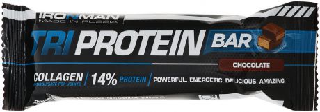 Батончик Ironman "Tri Protein Bar", шоколад, темная глазурь, 50 г