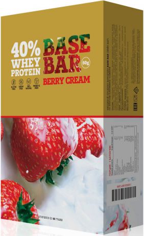 Батончик протеиновый Base Bar "Berry Cream", 20 шт