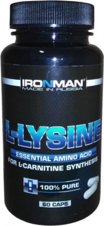 Аминокислота Ironman "L-Лизин", 60 капсул