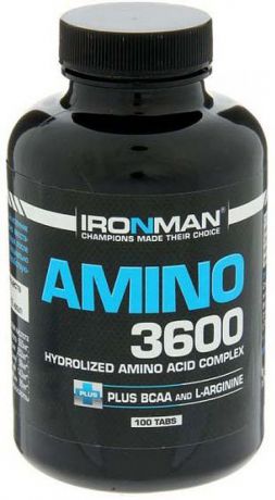 Аминокислоты Ironman Amino 3600, 100 таблеток