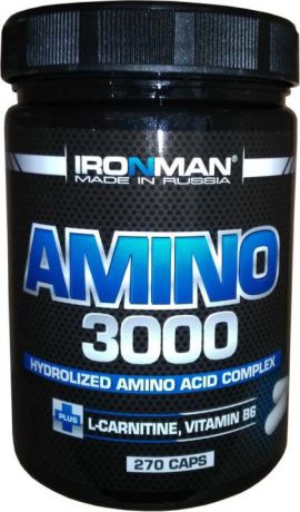Аминокислоты Ironman Amino 3000, 270 капсул