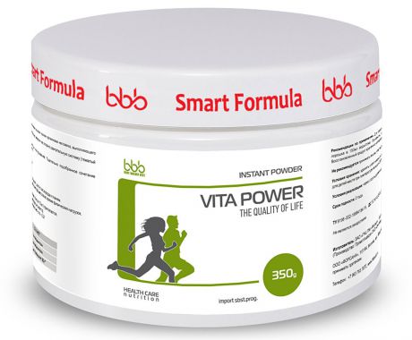 Витаминно-минеральный комплекс bbb "Vita Power + L-carnitine", со вкусом апельсина, 350 г
