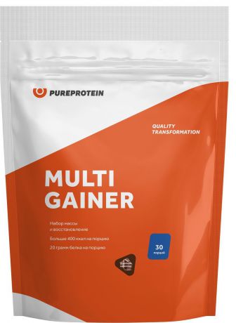 Гейнер Pure Protein Multi Gainer, двойной шоколад, 3000 г