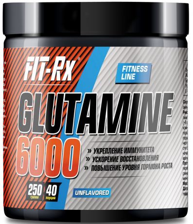 Глютамин Fit-Rx "Glutamine 6000", 250 г