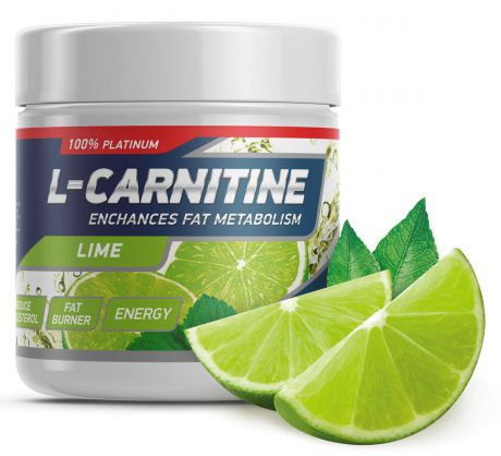 Жиросжигатель Geneticlab Nutrition "L-Carnitine", лайм, 150 г