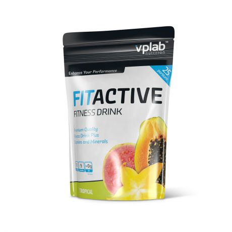 Изотоник Vplab "Fitactive Fitness Drink", тропик, 500 г