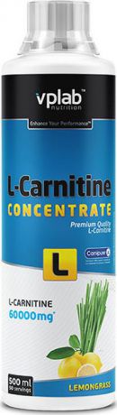 Карнитин Vplab "L-Carnitine Concentrate", концентрат, лимон, 500 мл