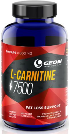 L-карнитин Geon "Карнитин 7500", 800 мг, 90 капсул