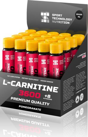 L-карнитин Sport Technology Nutrition "3600", гранат, 20 шт х 25 мл