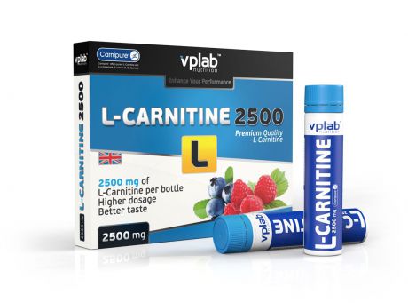 Карнитин VPLab "L-Carnitine 2500", 7 ампул х 25 мл