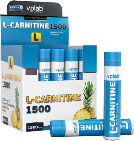 Карнитин VPLab "L-Carnitine 1500", 20 ампул х 25 мл