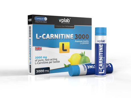 Карнитин VPLab "L-Carnitine 3000", 7 ампул х 25 мл