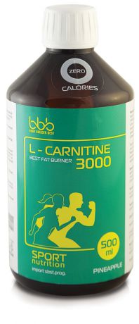 Карнитин bbb "L-Carnitine 3000", ананас, 500 мл