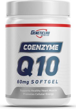 Коэнзим Q10 Geneticlab Nutrition "CoQ10", 60 капсул