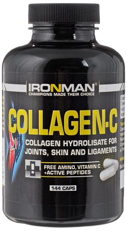 Препарат для суставов и связок Ironman "Collagen-C", 144 капсул