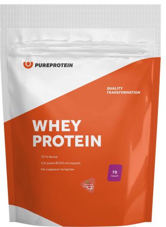 Протеин Pure Protein Whey Protein, клубника со сливками, 2100 г