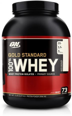 Протеин Optimum Nutrition "100% Whey Protein Gold Standard", белый шоколад, 2,26 кг