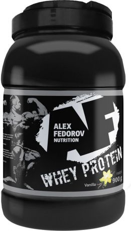 Высокобелковый коктейль Alex Fedorov Nutrition "Whey Protein", ваниль, 900 г