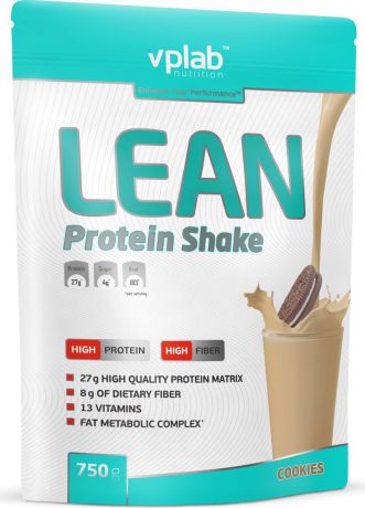 Протеин Vplab "Lean Protein", печенье и сливки, 750 г
