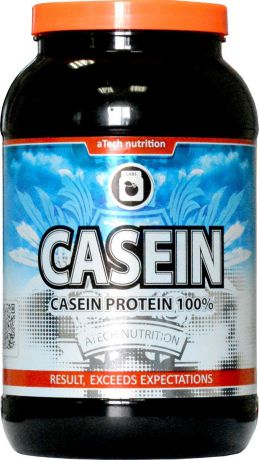 Протеин cывороточный aTech Nutrition "Casein Protein 100%", печенье и карамель, 924 г