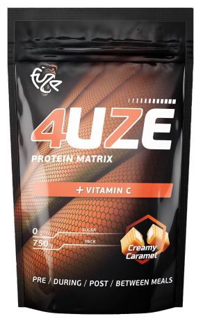 Протеин Fuze "4uze + Vitamin C", сливочная карамель, 750 г