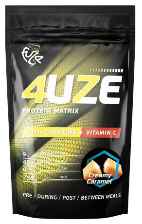 Протеин Fuze "4uze + Creatine", сливочная карамель, 750 г