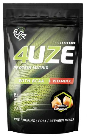 Протеин Fuze "4uze + BCAA", сливочная карамель, 750 г