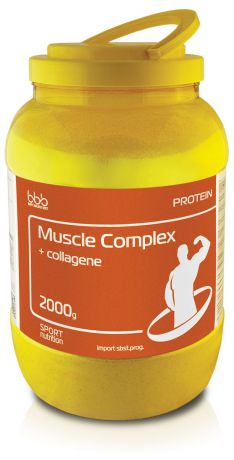 Протеин bbb "Muscle Protein Complex + Collagene", клубника, 2 кг