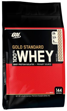 Протеин Optimum Nutrition 100% Whey Gold Standard Rocky Road, шоколадная крошка, 4,54 кг