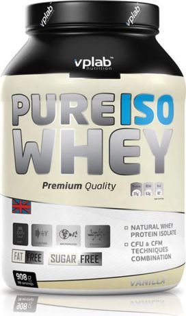 Протеин Vplab "Pure Iso Whey", ваниль, 908 г