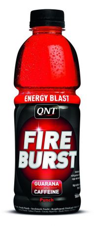 Энергетический напиток QNT "Fire Burst", вкус: пунш, 500 мл