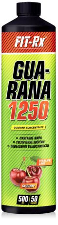 Энергетический напиток FIT-Rx "Guarana 1250", вишня, 500 мл