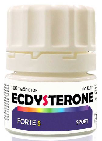 Средство для повышения тестостерона bbb "Ecdysterone Forte 5 Sport Basic Formula", 100 таблеток