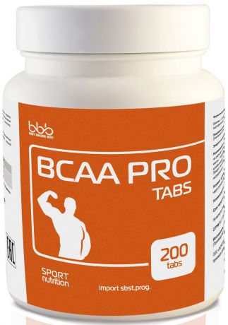 Комплекс аминокислот bbb "ВСАА Pro Tabs", 200 таблеток