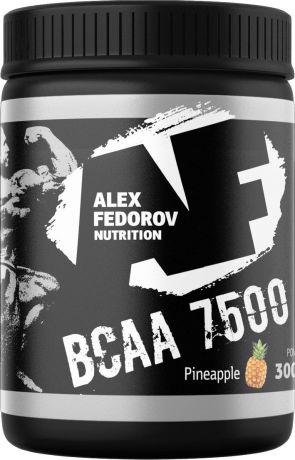 Комплекс незаменимых аминокислот Alex Fedorov Nutrition "Bcaa 7500", ананас, 300 г