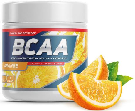 Аминокислоты Geneticlab "BCAA 2:1:1", апельсин, 250 г