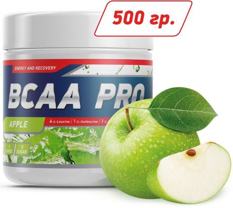 Аминокислоты Geneticlab "BCAA Pro", яблоко, 500 г