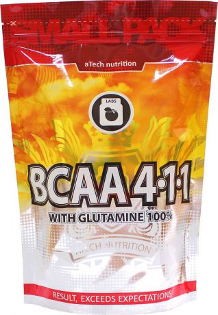 Комплекс аминокислотный aTech Nutrition "BCAA 4:1:1 с глютамином", лимон, 300 г