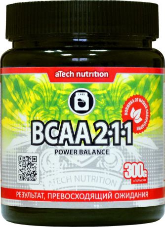 Комплекс аминокислотный aTech Nutrition "BCAA 2:1:1 Power Balance", апельсин, 300 г