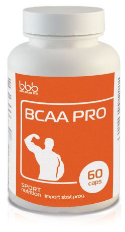 Аминокислоты bbb "BCAA Pro", 60 капсул