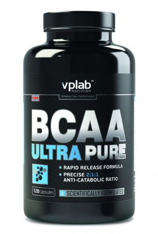 Аминокислоты VPLab "BCAA Ultra Pure", 120 капсул