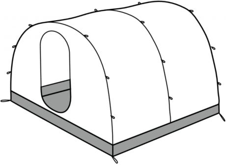 Жилой модуль "Red Fox" для палатки "Team Fox Light", 10-местный, цвет: белый
