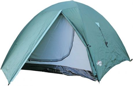Палатка Campack Tent "Trek Traveler 4", 4-х местная, цвет: зеленый, серый, черный
